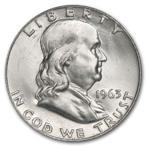 1963-D Franklin Half Dollar BU 1963-D Franklin Half Dollar BU